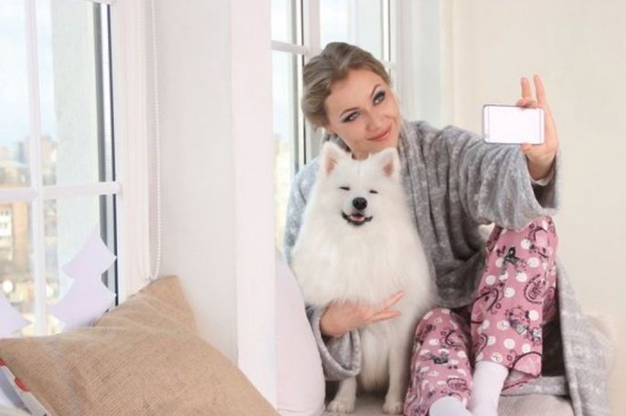 selfie com animal