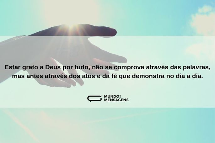 As 48 Melhores Frases De Agradecimento A Deus - Mundo Das Mensagens