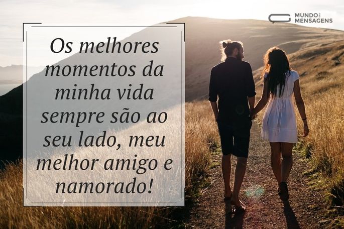 Os melhores momentos da minha vida sempre são ao seu lado, meu melhor amigo e namorado!