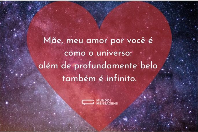 mãe, meu amor por você é como