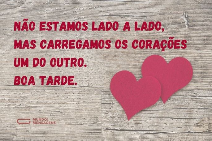 não estamos lado a lado