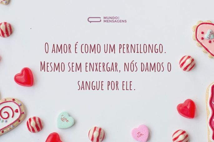 O amor é como um pernilongo