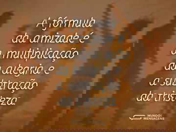 A fórmula da amizade