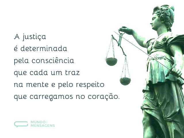 Justiça na mente e coração