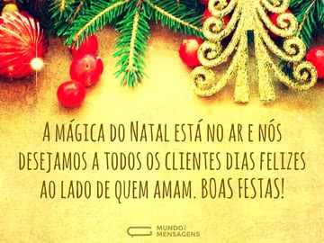 Um Natal Feliz para Todos os Clientes
