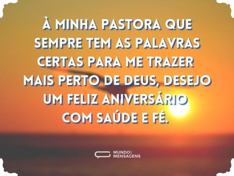 Feliz aniversário com saúde e fé para pastora