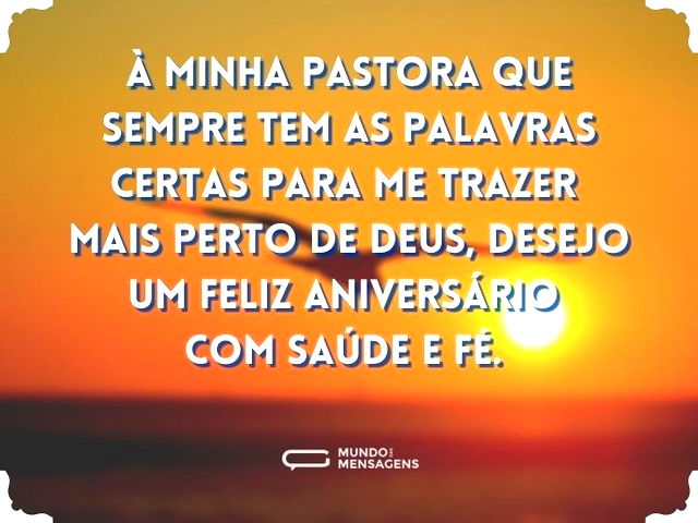 Feliz aniversário com saúde e fé para pastora