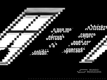 A solidão não pode ser superada