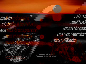 A união é invisível