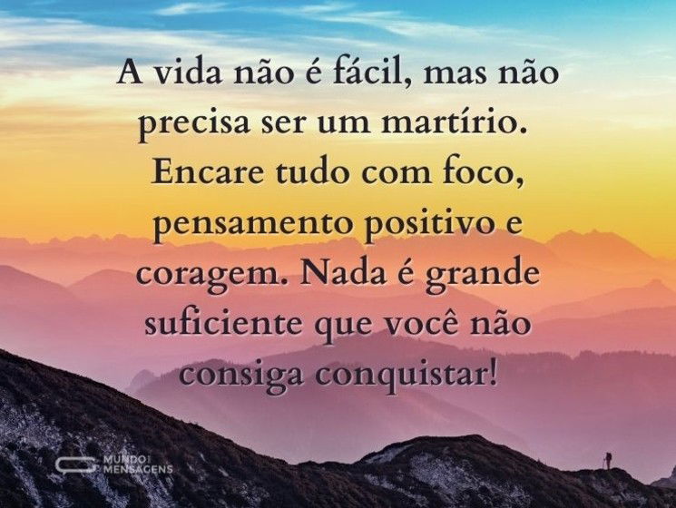 Foco e pensamento positivo