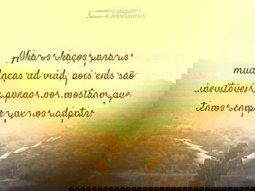 Tudo muda, não podemos evitar