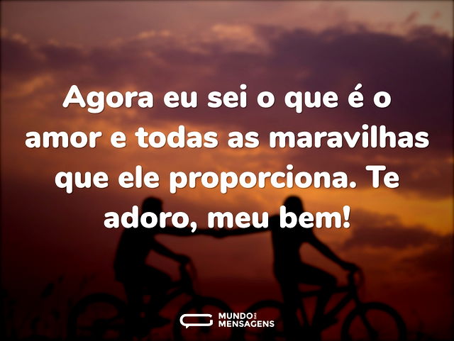 Agora eu sei o que é o amor e todas as m...