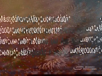 Ano Novo abençoado e feliz