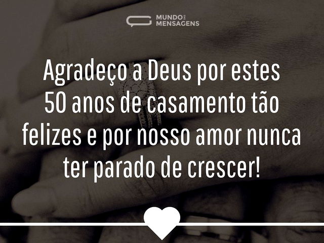 Agradeço a Deus por estes 50 anos