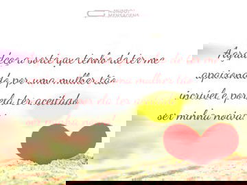 Agradeço por você ter dito sim