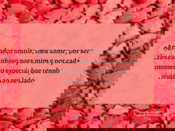 Agradeço por ter o melhor namorado do mundo