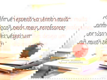 Respeito e admiração no Dia do Professor