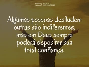 Total confiança em Deus