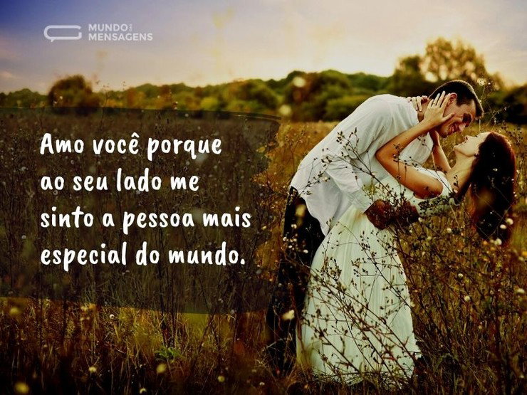 Amo tudo que você me faz sentir - Mundo das Mensagens