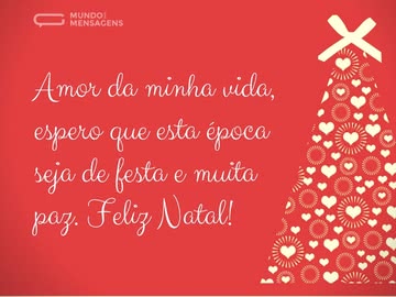 Feliz Natal, amor da minha vida