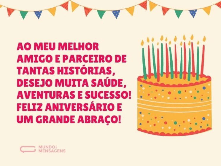 Parabéns para o meu parceiro de tantas histórias