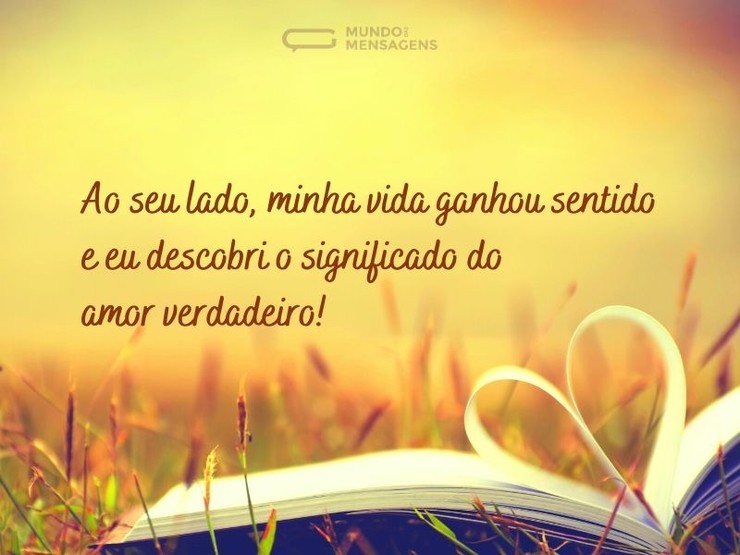 Tudo faz sentido ao seu lado - Mundo das Mensagens