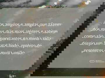 Feliz Natal para meus amigos e amigas