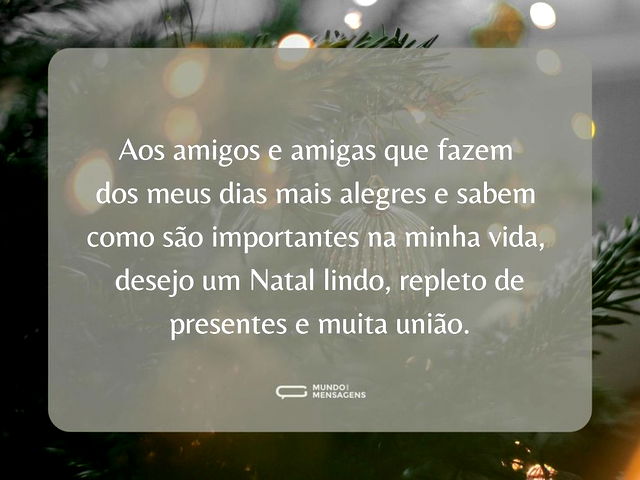 Feliz Natal para meus amigos e amigas