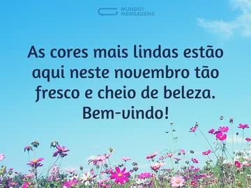 As cores mais lindas de novembro