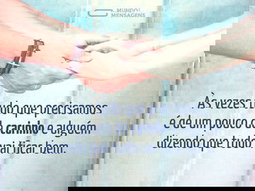 Carinho é sempre bem-vindo