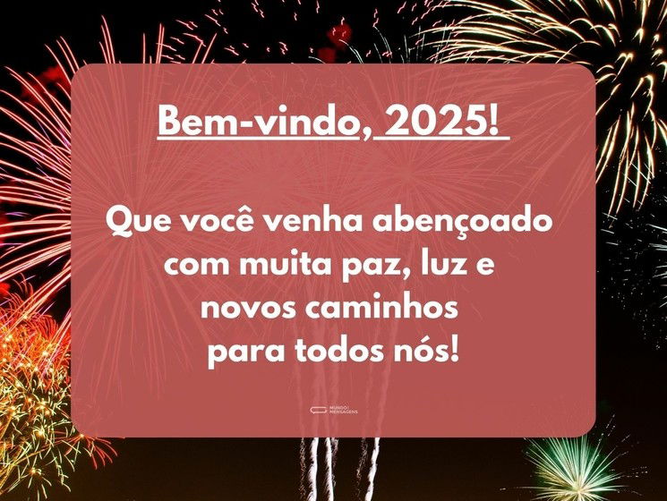 Que seja um 2025 de luz