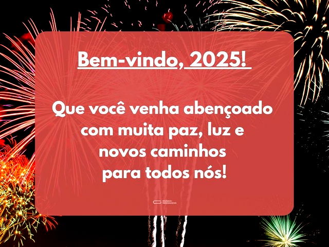 Que seja um 2025 de luz