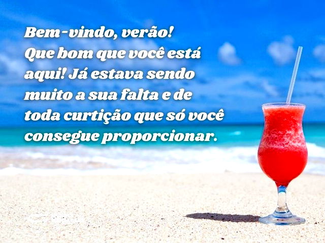 Bem-vindo, verão