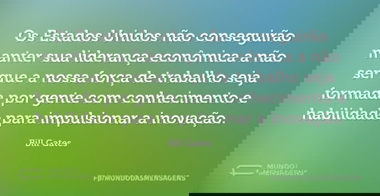 Os Estados Unidos não conseguirão manter...