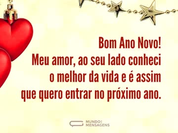Entrar no novo ano com amor