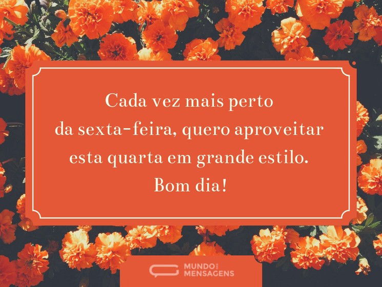 Aproveitar a quarta-feira