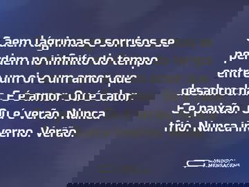 A estação do amor é o verão