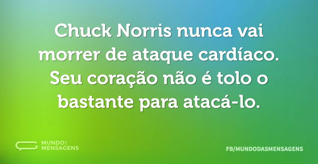 Chuck Norris nunca vai morrer de ataque ...