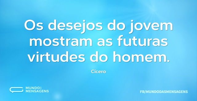 Os desejos do jovem mostram as futuras v...