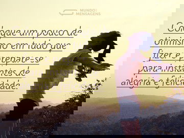 Seja otimista todos os dias