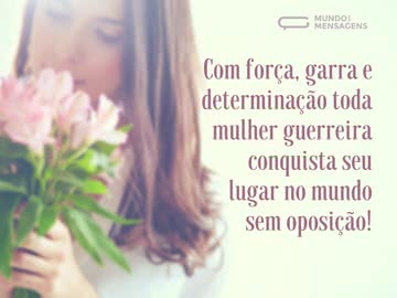 A garra de uma mulher guerreira