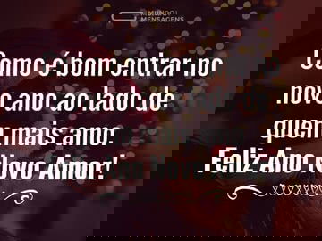 Entrar no novo ano com o amor de sempre