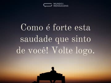 Volte logo, por favor