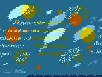 Parabéns de coração, mas atrasado