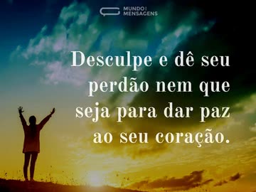 Perdão e paz ao coração