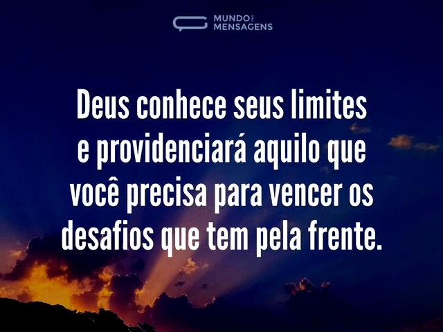 Deus dará tudo que você precisa para vencer