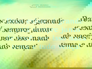 Deus está sempre junto de você