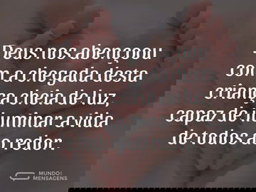 Uma criança cheia de luz