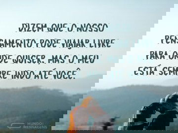 Penso em você a todo instante