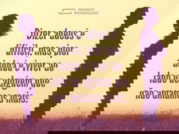 A difícil tarefa de dizer adeus